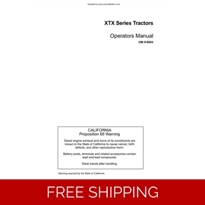 McCormick XTX series Tractors Operators Manual 286 pages McCormick XTX series Tractors Operators Manual 286 pages